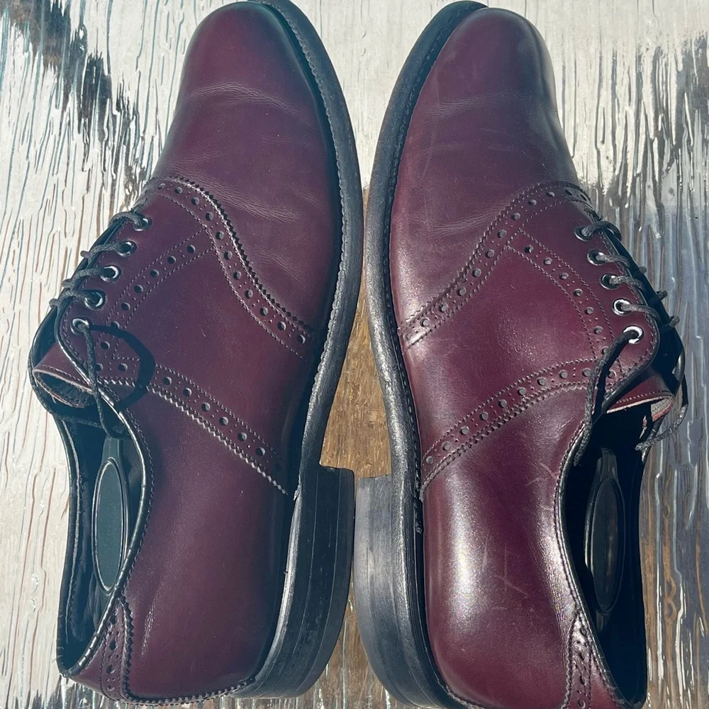 CLEAN Size 9 Vintage Y2K Footjoy Classics Oxford‎ Leather Shoes Made In USA